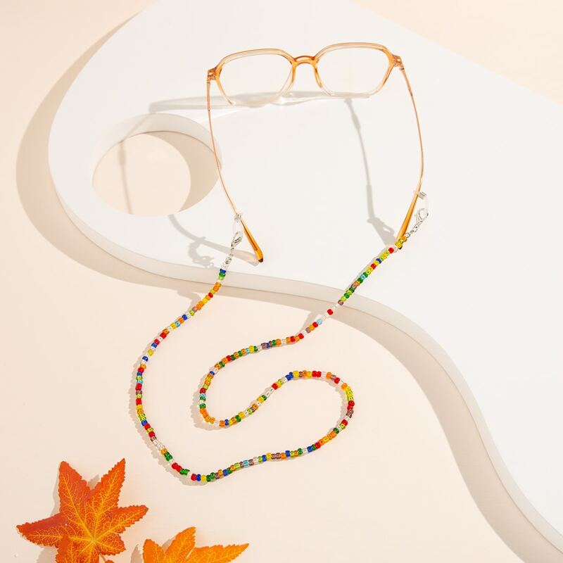 

Colorful Beaded Glasses Chain, Multicolor
