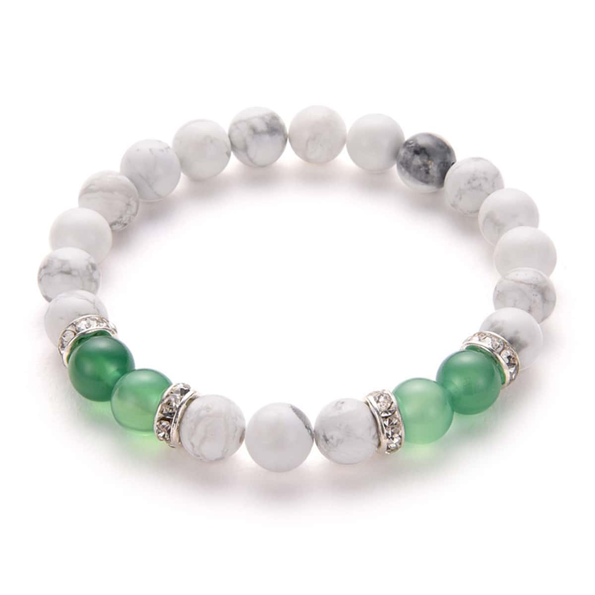 

Guys Beaded Bracelet, Green