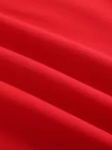 SHEIN EZwear 字母圖案保暖內襯運動衫