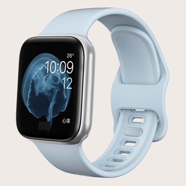 

Силиконовый ремешок iWatch, Нежно-голубой