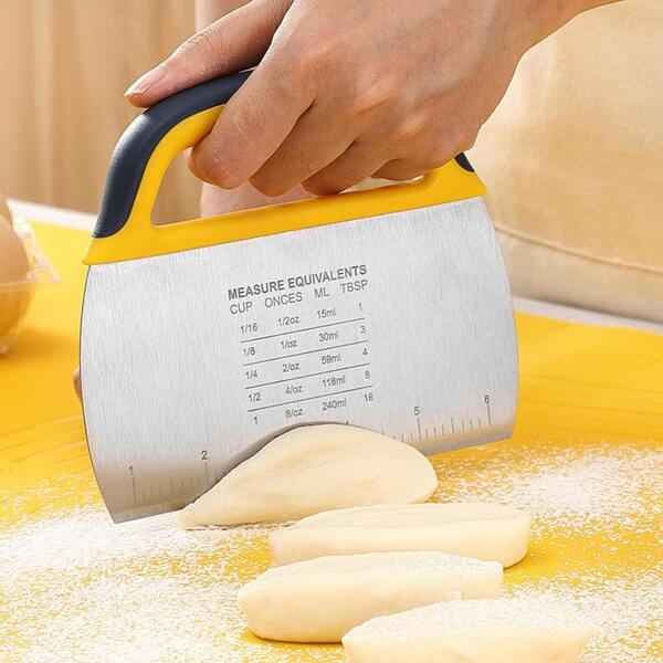 

1pc Stainless Steel Dough Cutter, Silver