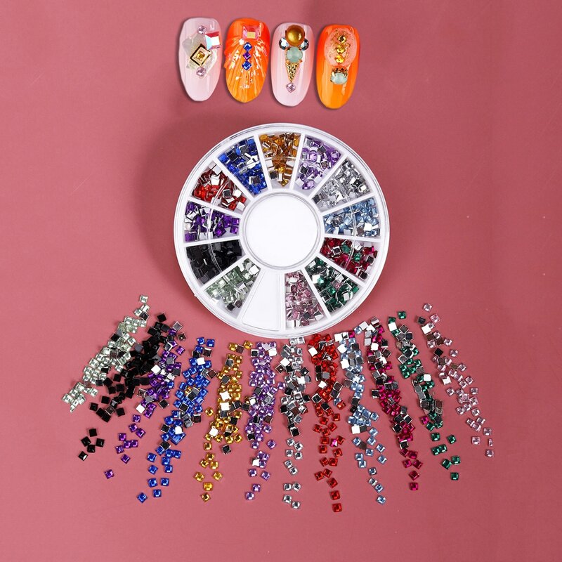 

1box Rhinestone Nail Art Decoration, Multicolor