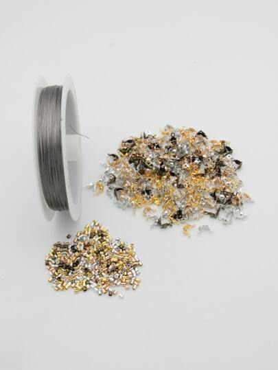 400pcs DIY Jewelry Accessory & 1roll Steel Wire