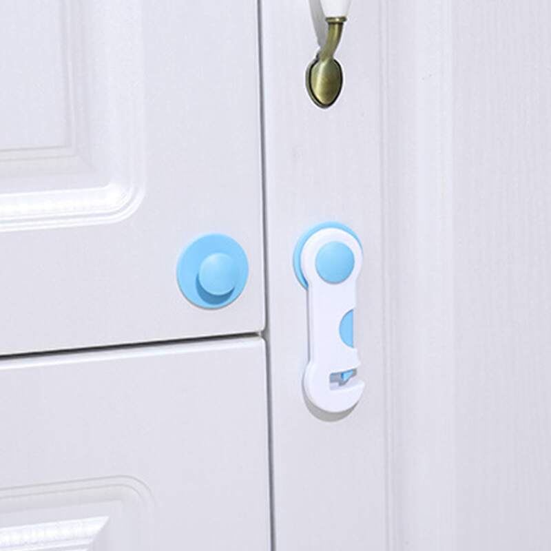 

1pc Cabinet Safety Lock, Blue