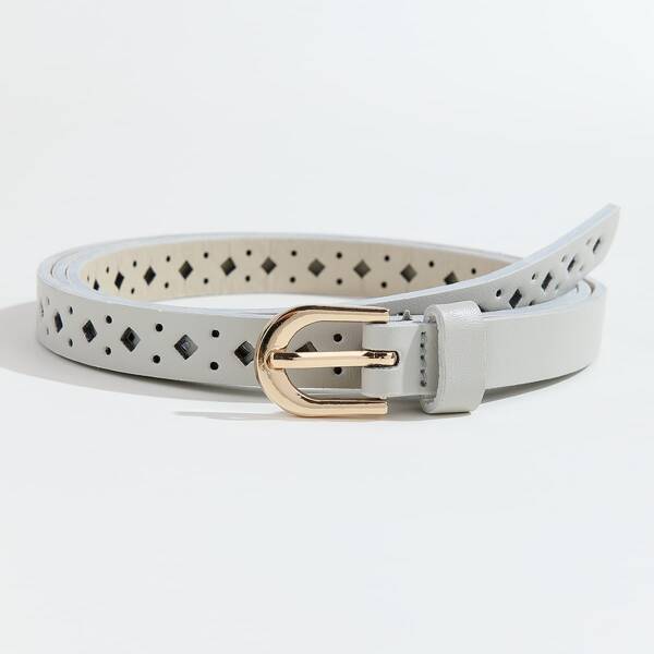 

Metal Buckle Belt, Grey