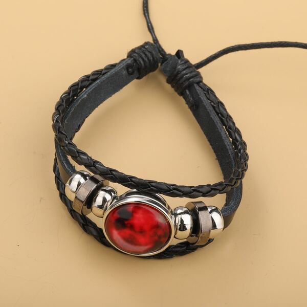 

Starry Sky Print PU Leather Bracelet, Multicolor