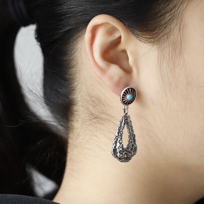 Stone Decor Drop Earrings