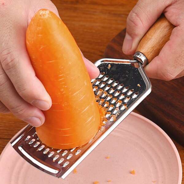 

1pc Stainless Steel Grater, Silver