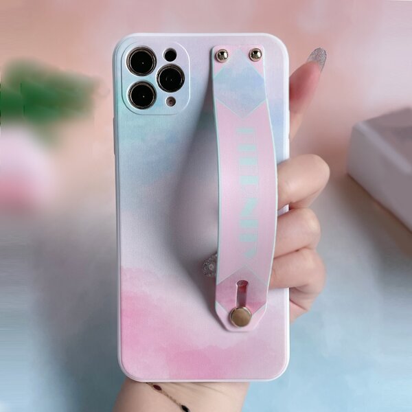 

Ombre Phone Case With Wristband Holder, Multicolor
