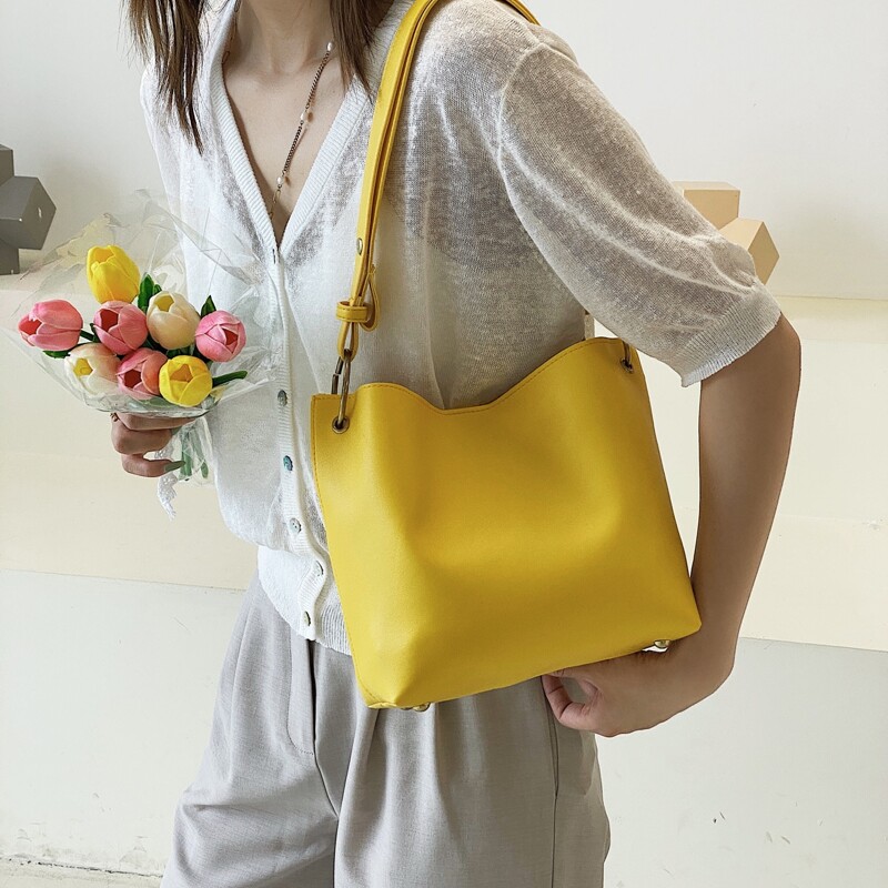 

Minimalist Shoulder Bag, Yellow