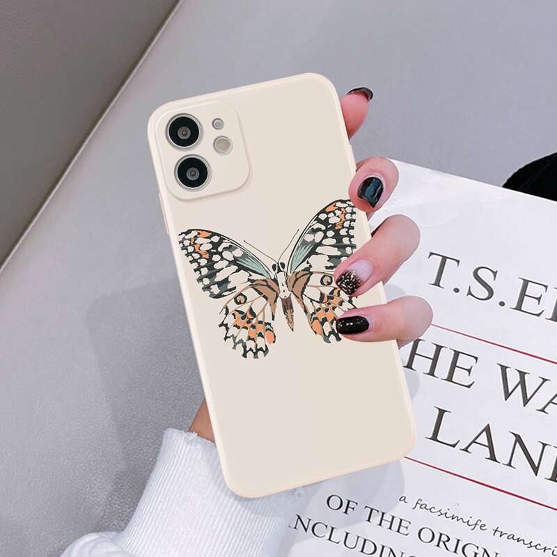 

Butterfly Print Phone Case, Multicolor