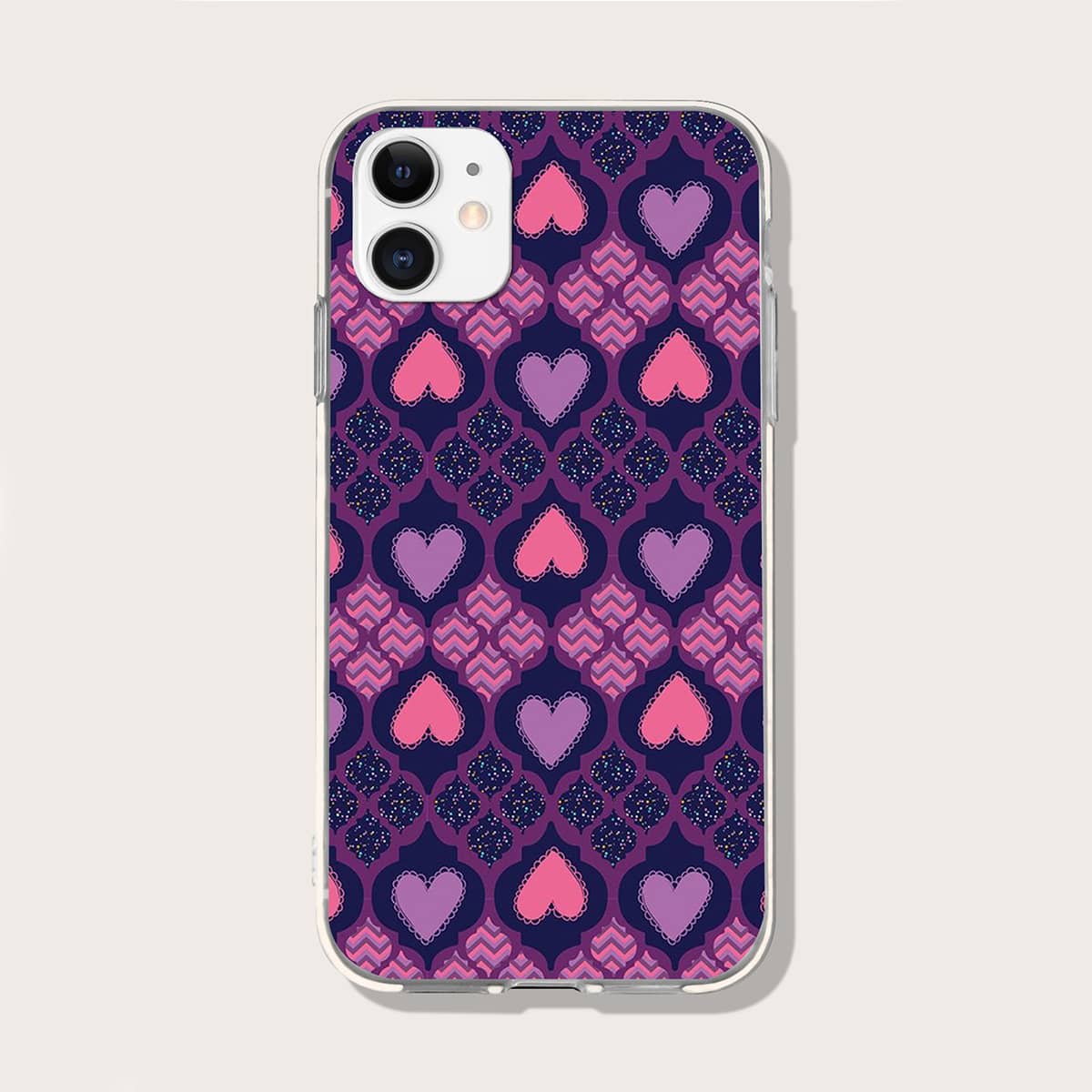 

Heart Pattern Phone Case, Multicolor