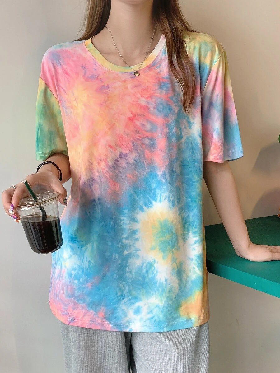 Camiseta de tie dye - Multicolor - Ver 1