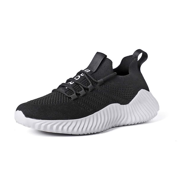 

Men Minimalist Lace Up Front Running Shoes, Black