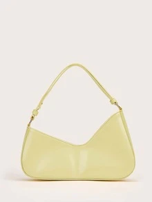 Minimalist Asymmetric Design Bag - Yellow - View 2