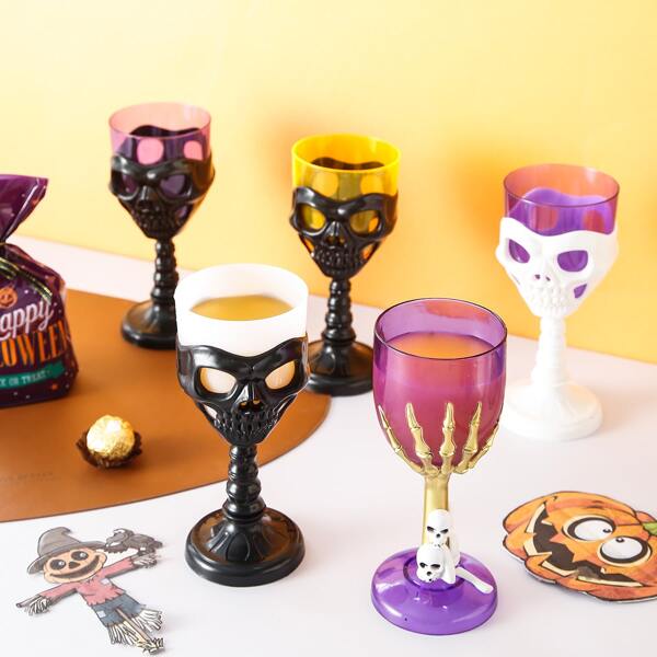 

1pc Halloween Skull Design Random Cup, Multicolor