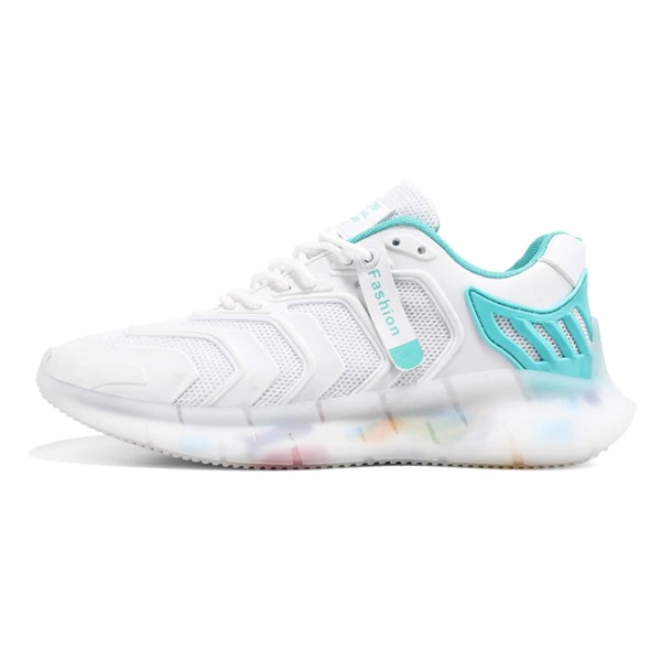 

Men Breathable Lace-up Front Running Shoes, White