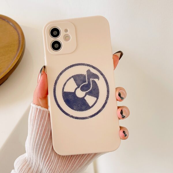 

Music Disc Pattern Phone Case, Multicolor