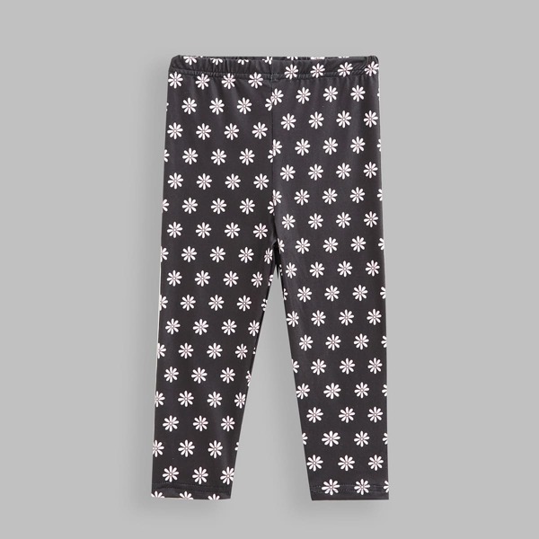 

Toddler Girls Allover Floral Print Leggings, Black