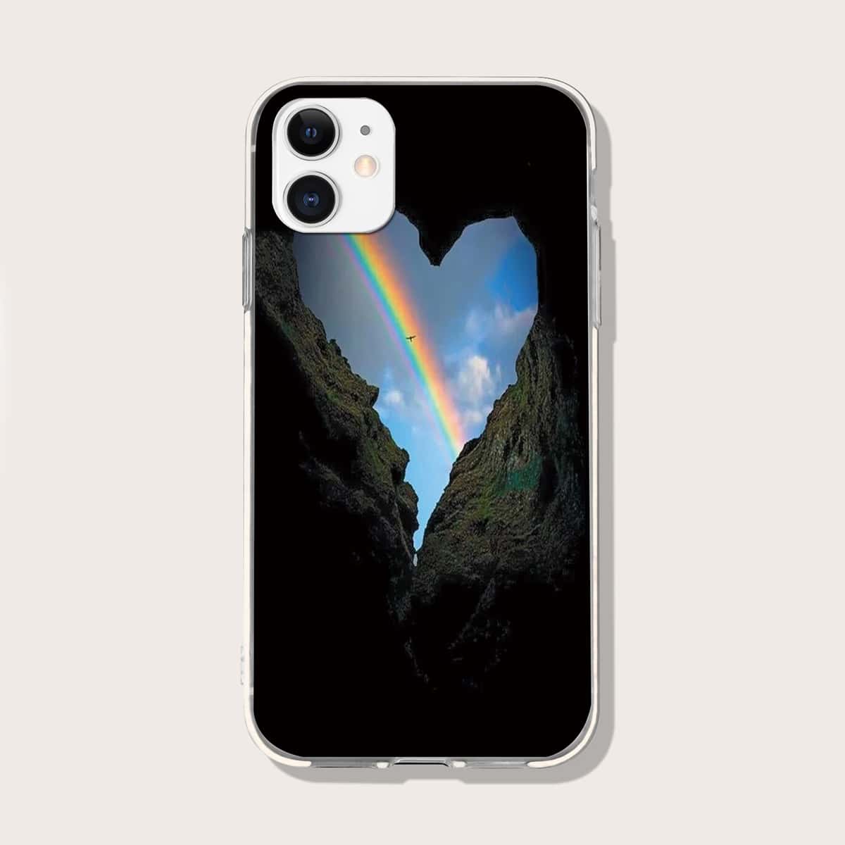 

Rainbow Pattern Phone Case, Multicolor