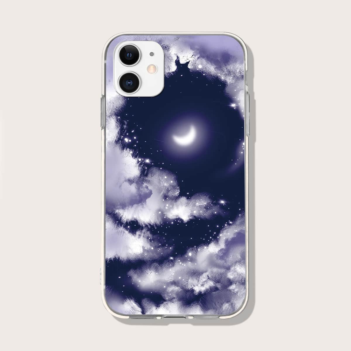 

Moon Pattern Phone Case, Multicolor