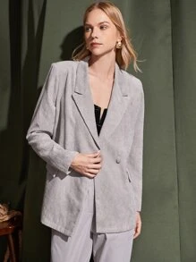 SHEIN Allurite Áo nữ màu trơn Gợi cảm - màu đen - Xem 3