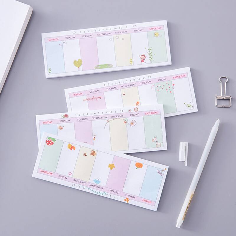 

1pc Cartoon Graphic Random Plain Sticky Note, Multicolor