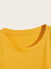 Manfinity Hypemode Men Cartoon Face Print Tee - Yellow - View 3
