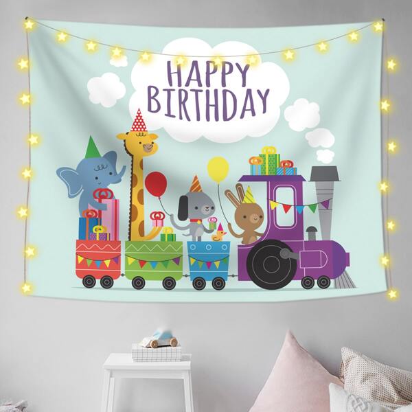 

Kids Cartoon Graphic Tapestry, Multicolor
