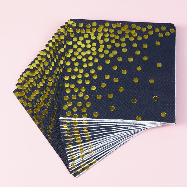 

20pcs Polka Dot Pattern Paper Napkin, Multicolor