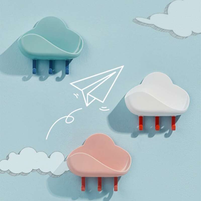 

1pc Cloud Shaped Random Bathroom Hook, Multicolor