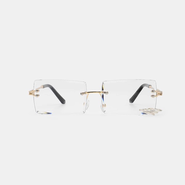 

Rimless Rectangle Lens Eyeglasses