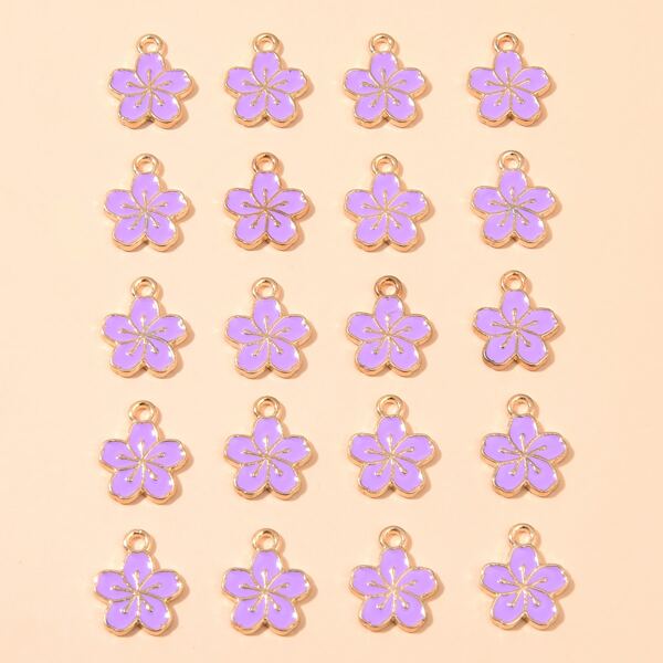 

20pcs Flower Decor DIY Jewelry Accessory, Multicolor