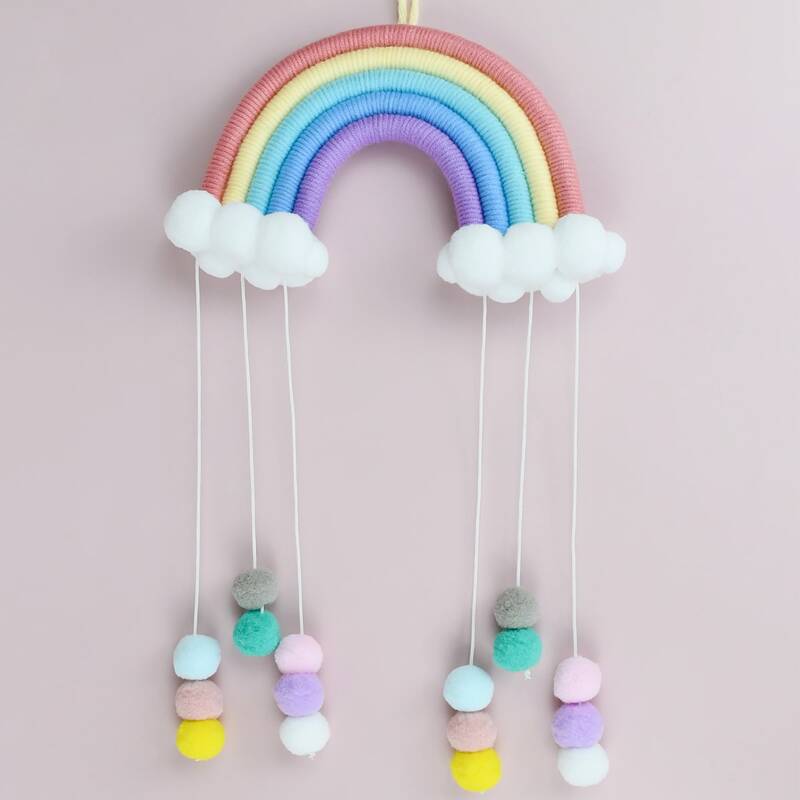 

1pc Rainbow Wall Hanging, Multicolor