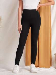 EMERY ROSE Quần tất nữ Hội Chữ thập màu trơn Giải trí - màu đen - Xem 3