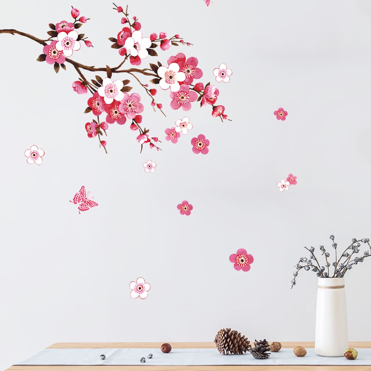 

Plum Tree Print Wall Sticker, Multicolor