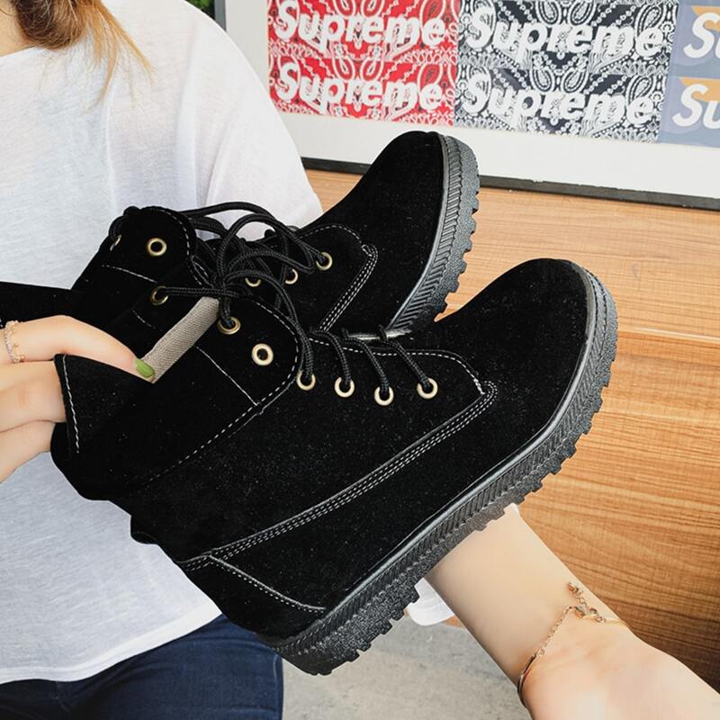 

Lace-up Front Boots, Black