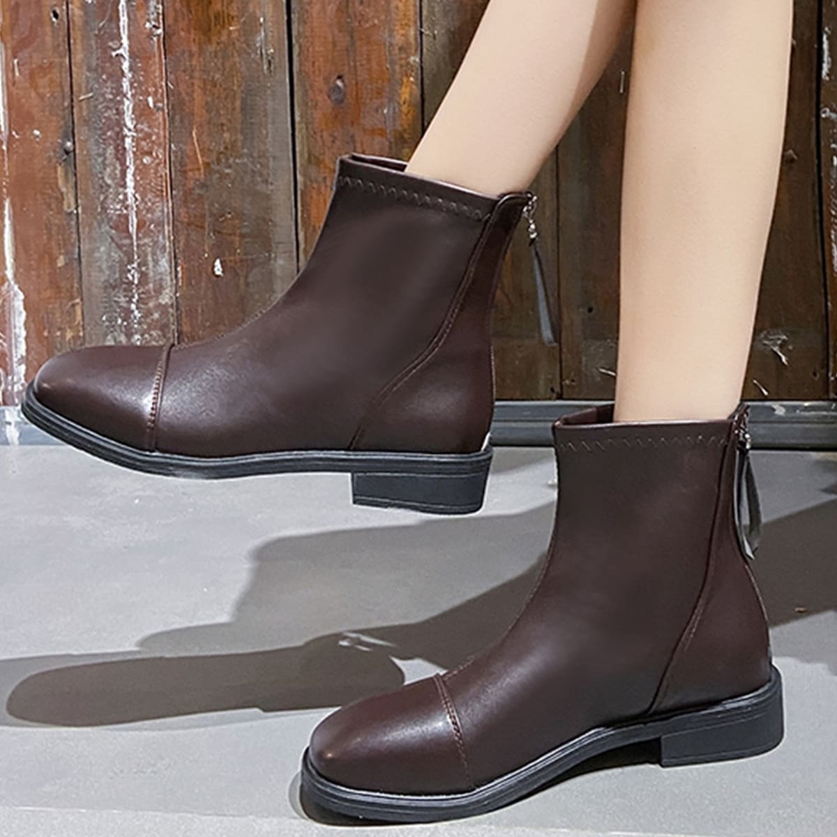 

Minimalist Fashion Boots, Brown