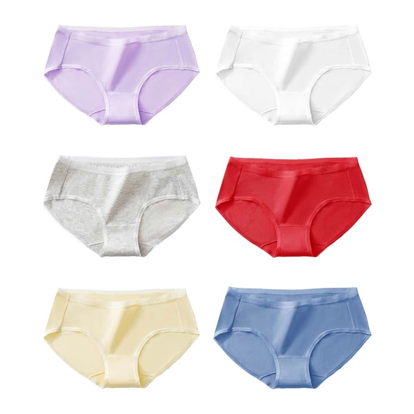 

6 Pack Letter Graphic Panty, Multicolor