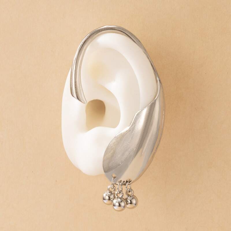 

1pc Minimalist Ear Cuff, Silver