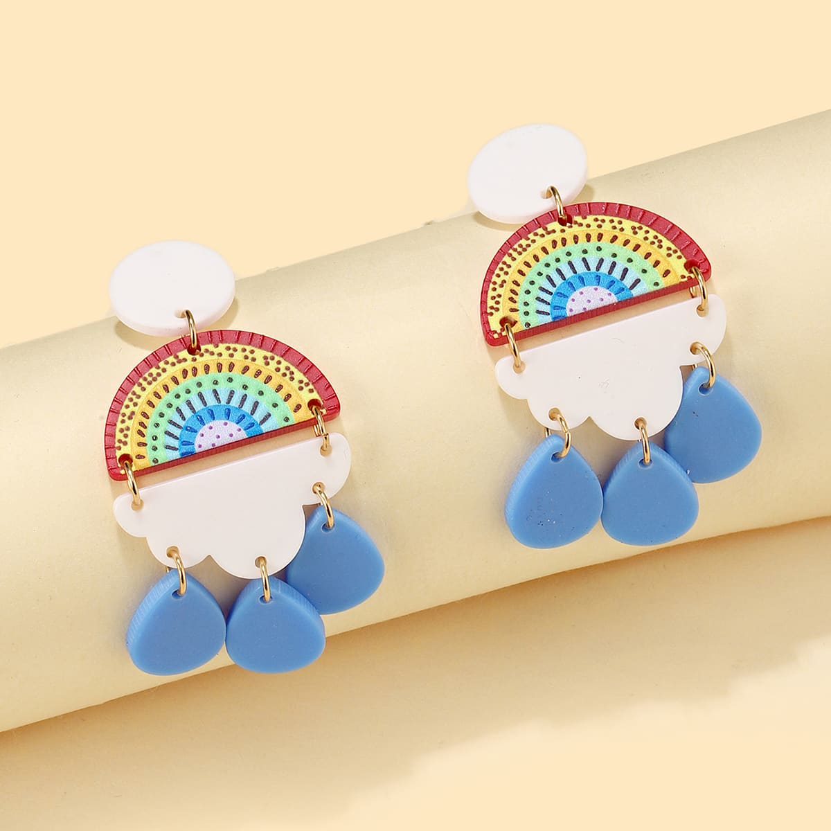 

Water Drop Shaped Earrings, Multicolor
