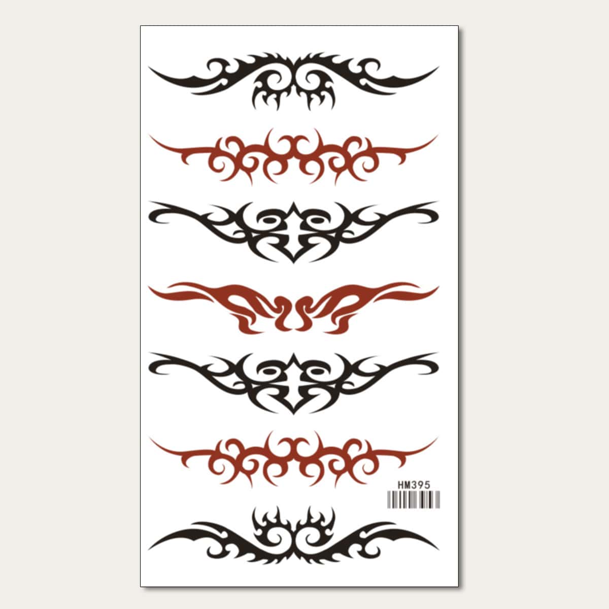 

1sheet Graphic Tattoo Sticker, Black