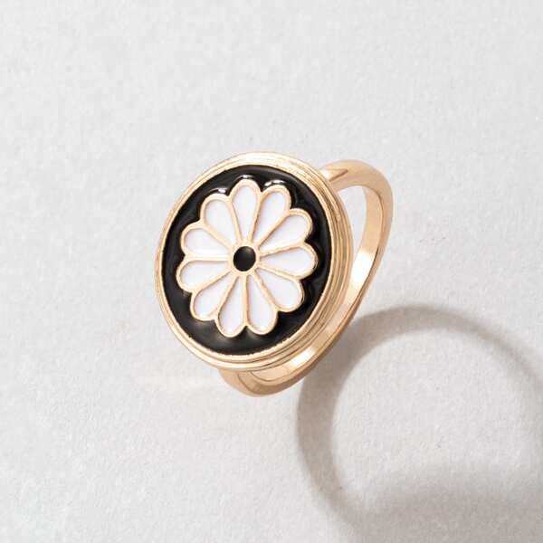 

Flower Decor Ring, Multicolor