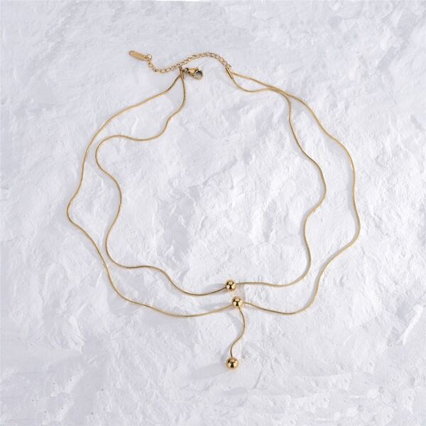

Ball Decor Necklace, Gold