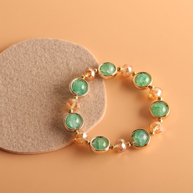 

Crystal Decor Bracelet, Green