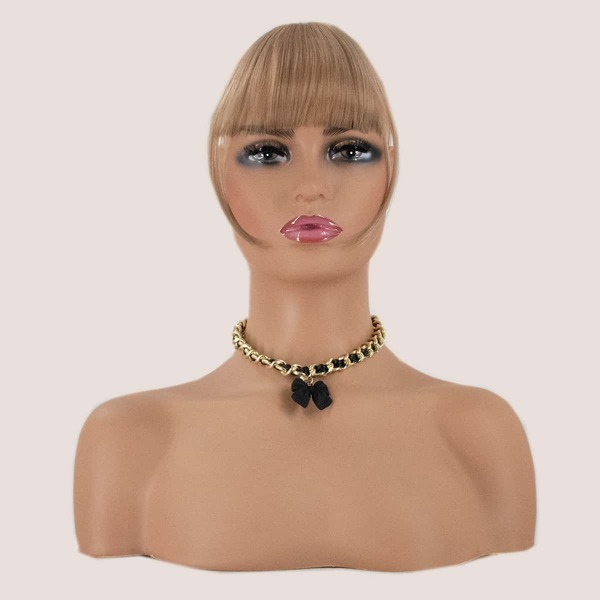 

Clip In Front Bangs With Sideburns, Gold