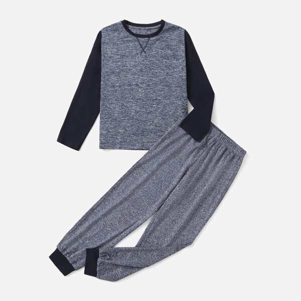 

для мальчиков Домашний комплект контрастный, Серый