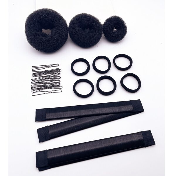 

30pcs Hair Styling Tool Set, Black