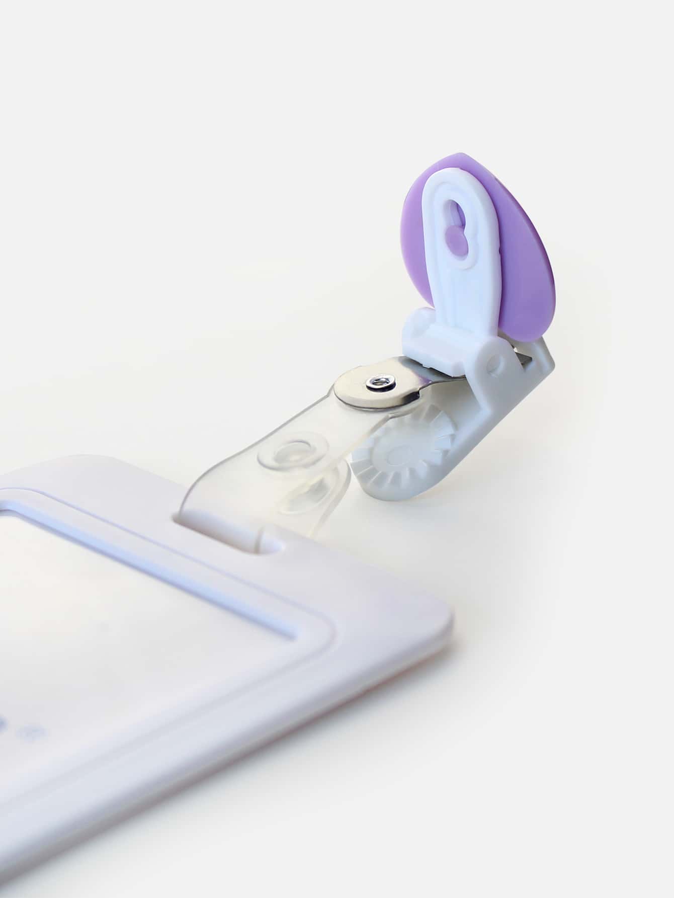 1 pieza Cubierta de tarjeta ID con con hebilla de corazón - Blanco - Añade 3