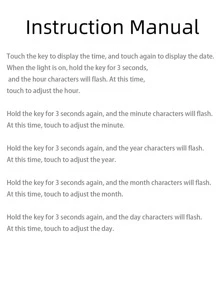 Reloj electrónico de silicona con tira - Negro - Ver 4